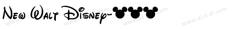 New Walt Disney字体转换